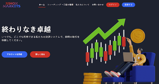 Nihon Markets レビュー：日本の成長する投資家のための信頼できる暗号通貨取引